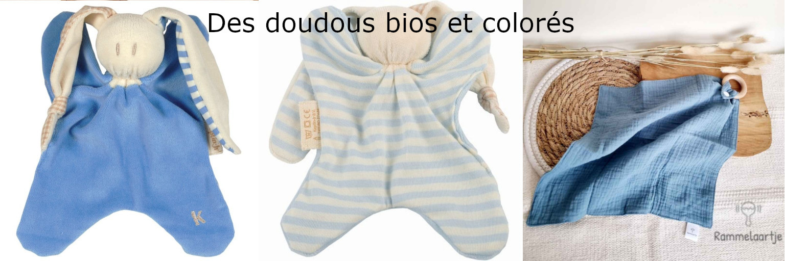 Des doudous bios et colorés